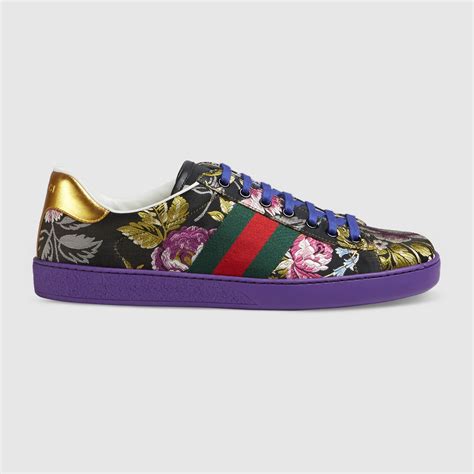 gucci ace floral off white|Gucci ace tennis shoes.